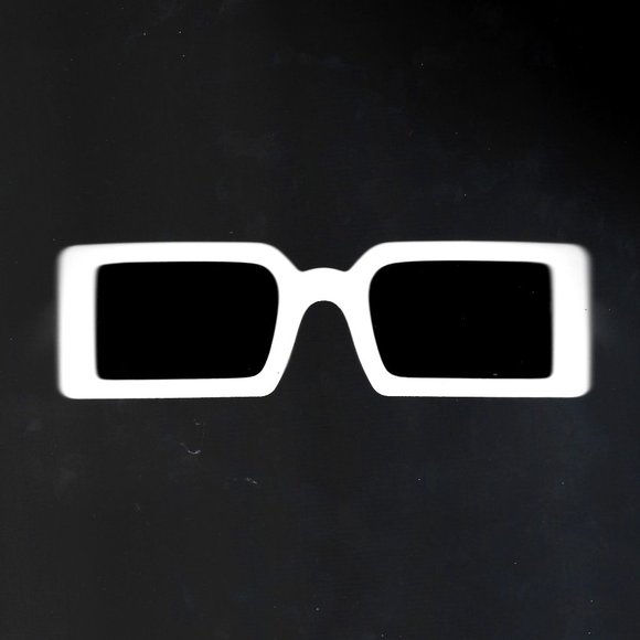 Accessories White Sunglasses That Remind You Of The Old 3d Glasses